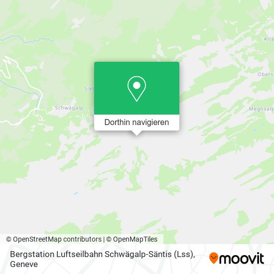Bergstation Luftseilbahn Schwägalp-Säntis (Lss) Karte
