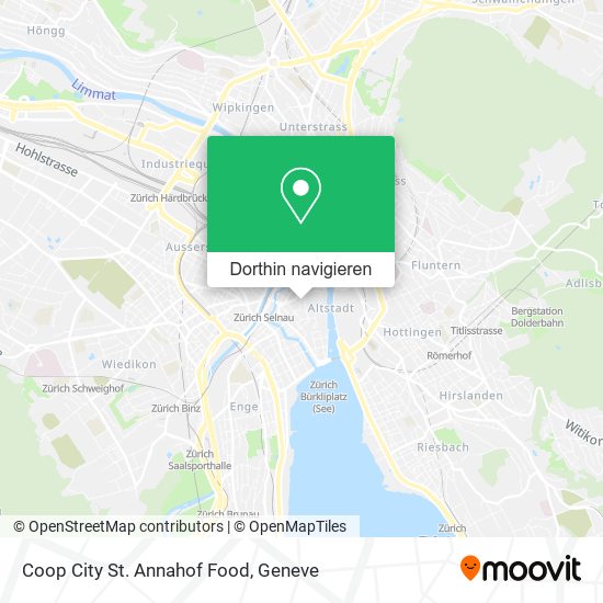 Coop City St. Annahof Food Karte