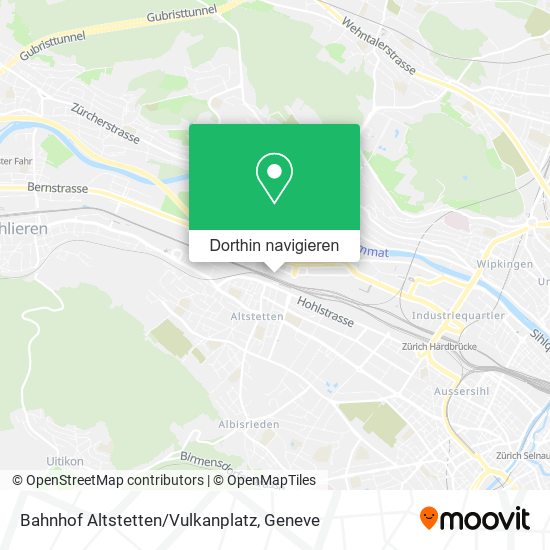 Bahnhof Altstetten/Vulkanplatz Karte