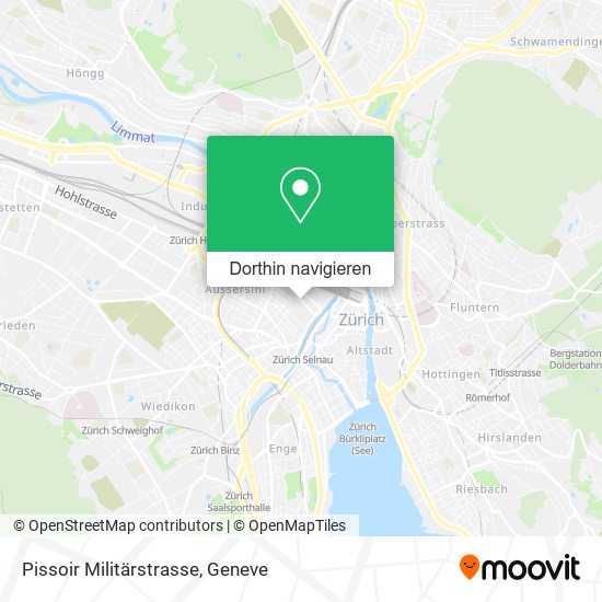 Pissoir Militärstrasse Karte