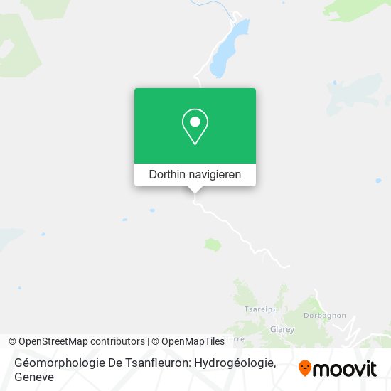 Géomorphologie De Tsanfleuron: Hydrogéologie Karte