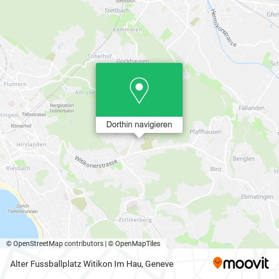 Alter Fussballplatz Witikon Im Hau Karte
