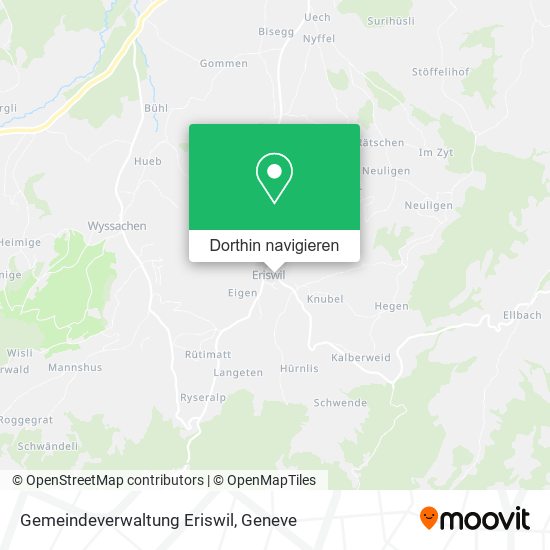 Gemeindeverwaltung Eriswil Karte