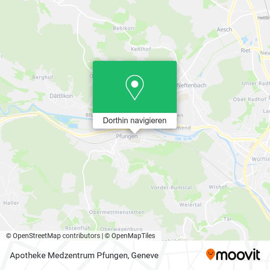 Apotheke Medzentrum Pfungen Karte