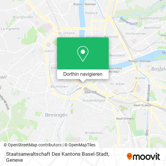 Staatsanwaltschaft Des Kantons Basel-Stadt Karte