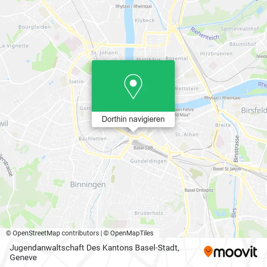 Jugendanwaltschaft Des Kantons Basel-Stadt Karte