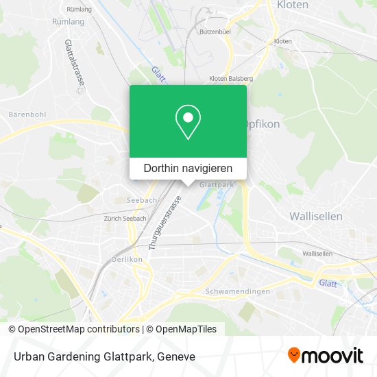 Urban Gardening Glattpark Karte