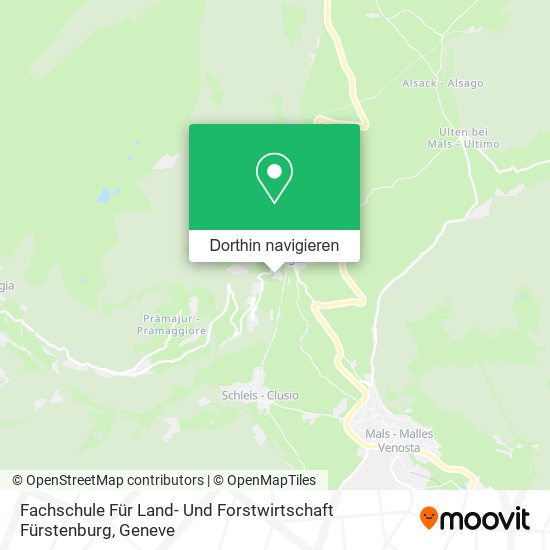 Fachschule Für Land- Und Forstwirtschaft Fürstenburg Karte