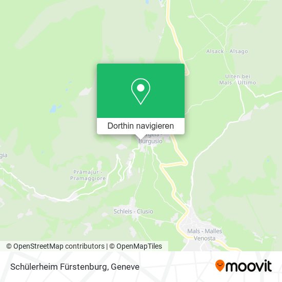 Schülerheim Fürstenburg Karte