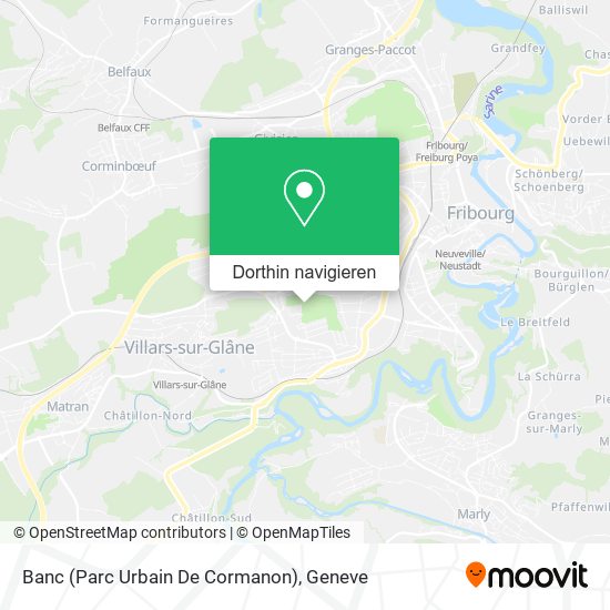 Banc (Parc Urbain De Cormanon) Karte