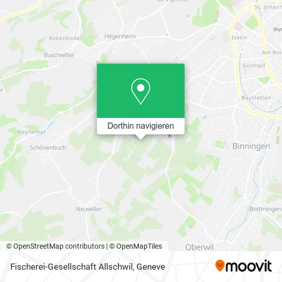 Fischerei-Gesellschaft Allschwil Karte