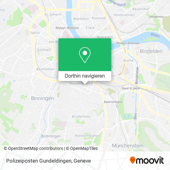 Polizeiposten Gundeldingen Karte