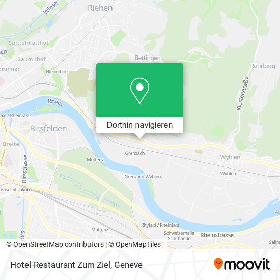 Hotel-Restaurant Zum Ziel Karte
