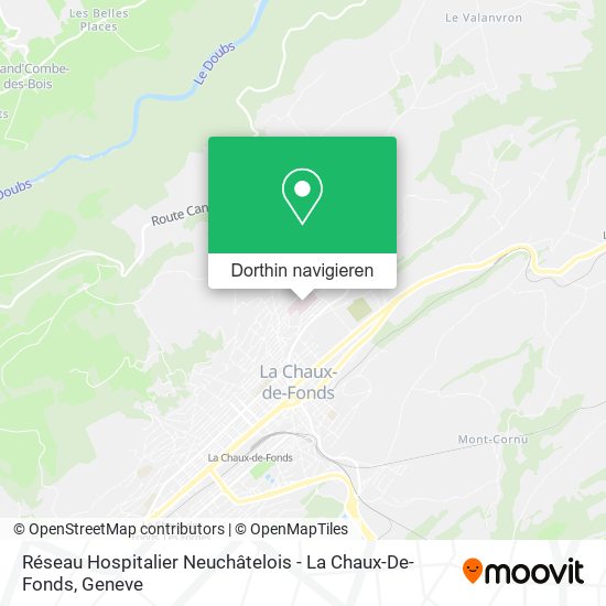 Réseau Hospitalier Neuchâtelois - La Chaux-De-Fonds Karte