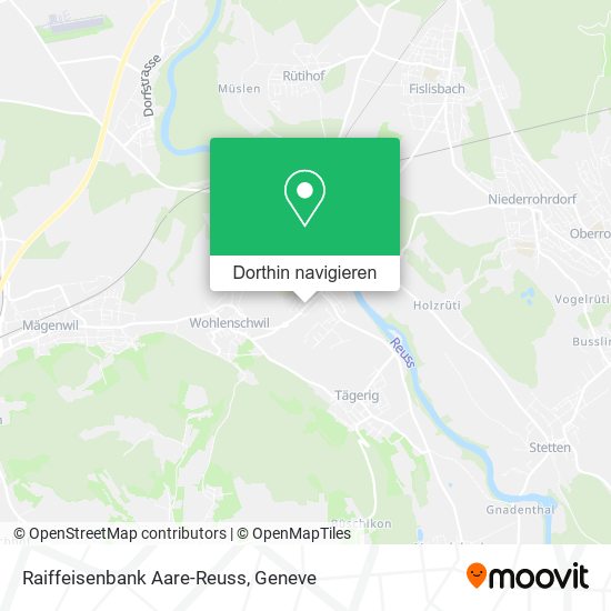 Raiffeisenbank Aare-Reuss Karte