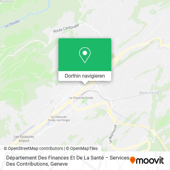 Département Des Finances Et De La Santé – Services Des Contributions Karte