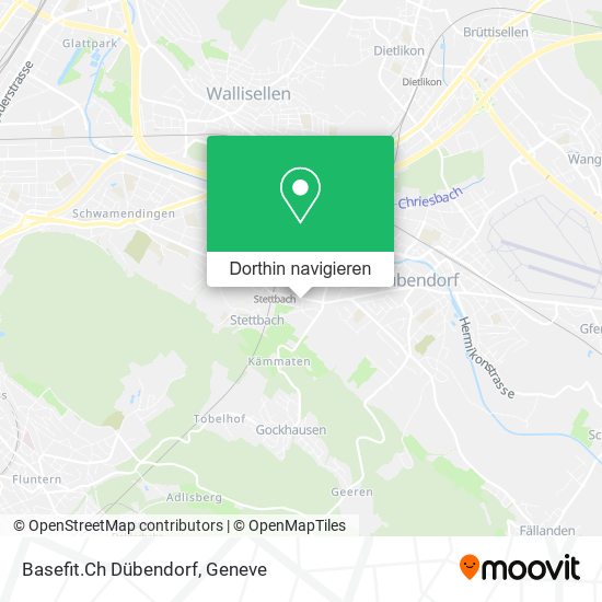 Basefit.Ch Dübendorf Karte
