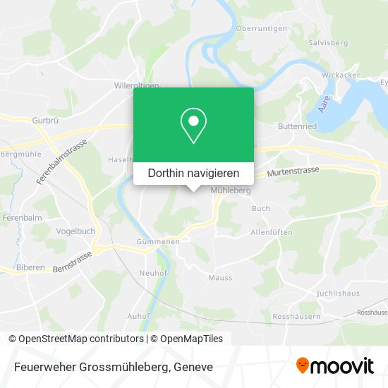 Feuerweher Grossmühleberg Karte