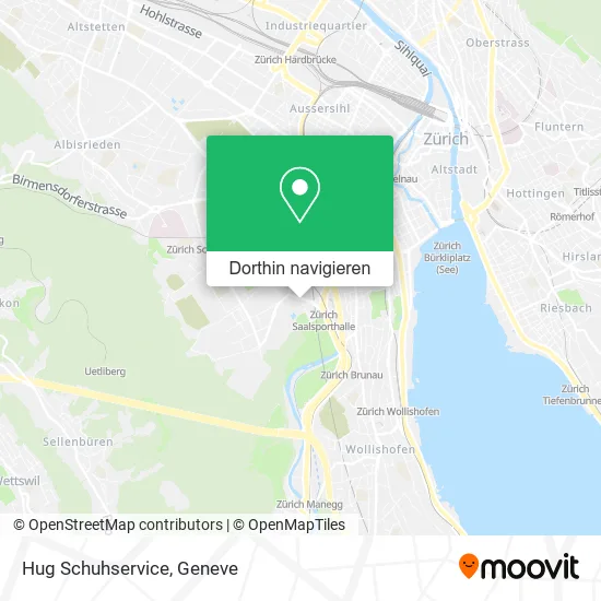 Hug Schuhservice Karte