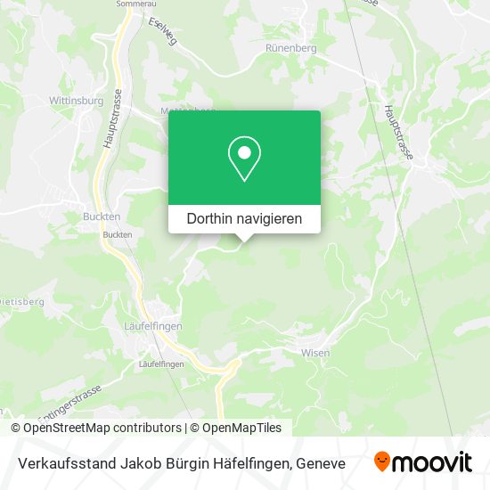 Verkaufsstand Jakob Bürgin Häfelfingen Karte