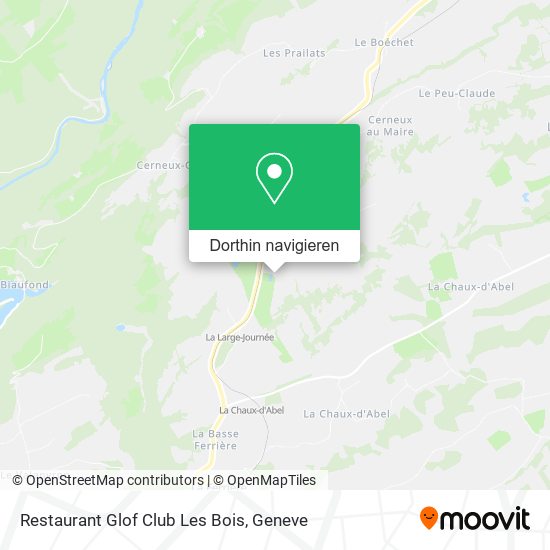 Restaurant Glof Club Les Bois Karte