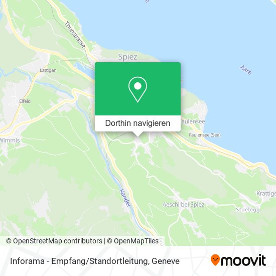 Inforama - Empfang / Standortleitung Karte