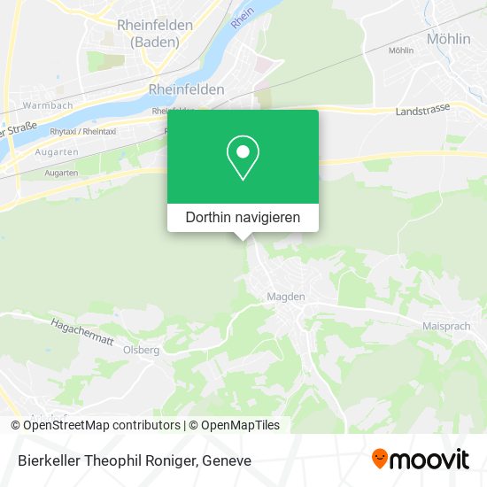 Bierkeller Theophil Roniger Karte