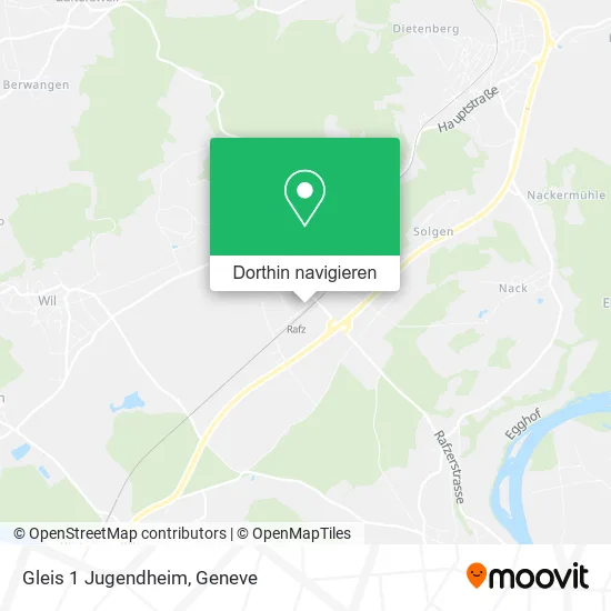 Gleis 1 Jugendheim Karte