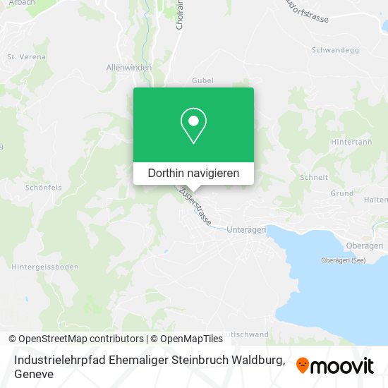 Industrielehrpfad Ehemaliger Steinbruch Waldburg Karte