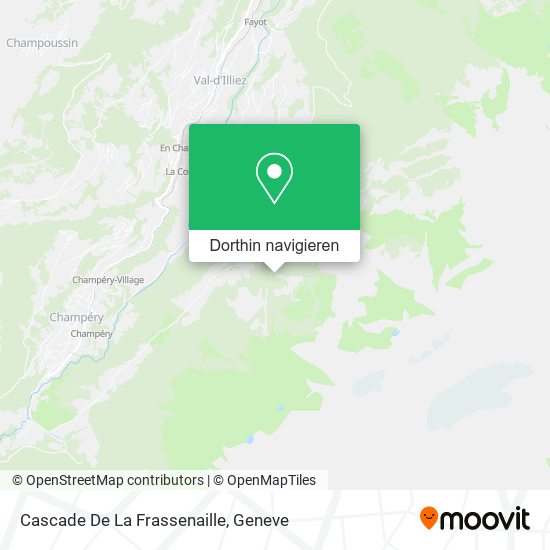 Cascade De La Frassenaille Karte