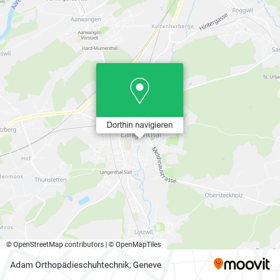 Adam Orthopädieschuhtechnik Karte