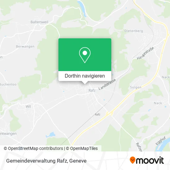 Gemeindeverwaltung Rafz Karte