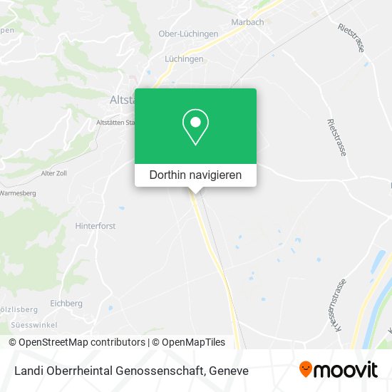 Landi Oberrheintal Genossenschaft Karte