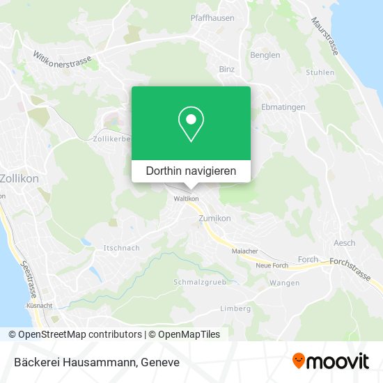 Bäckerei Hausammann Karte