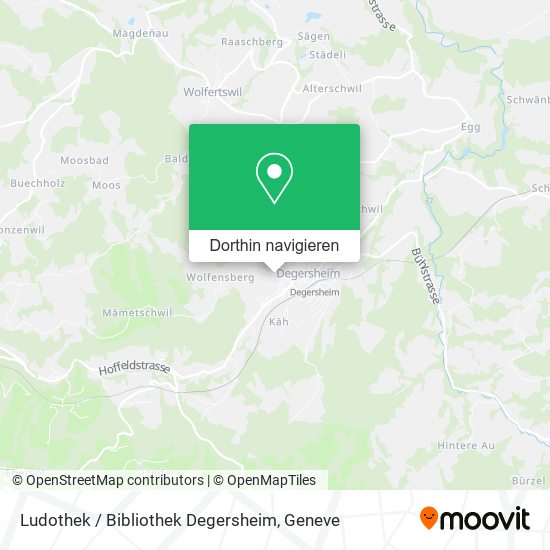 Ludothek / Bibliothek Degersheim Karte
