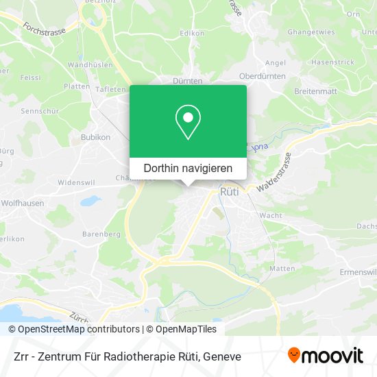 Zrr - Zentrum Für Radiotherapie Rüti Karte