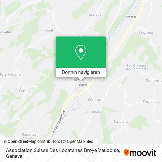 Association Suisse Des Locataires Broye Vaudoise Karte