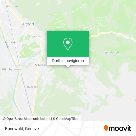 Bannwald Karte