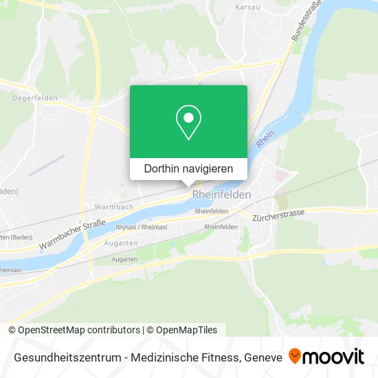 Gesundheitszentrum - Medizinische Fitness Karte