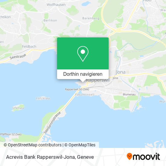 Acrevis Bank Rapperswil-Jona Karte