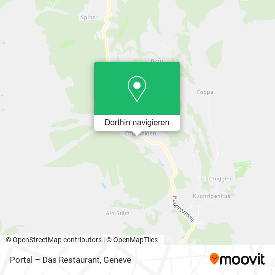 Portal – Das Restaurant Karte