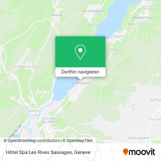 Hôtel Spa Les Rives Sauvages Karte