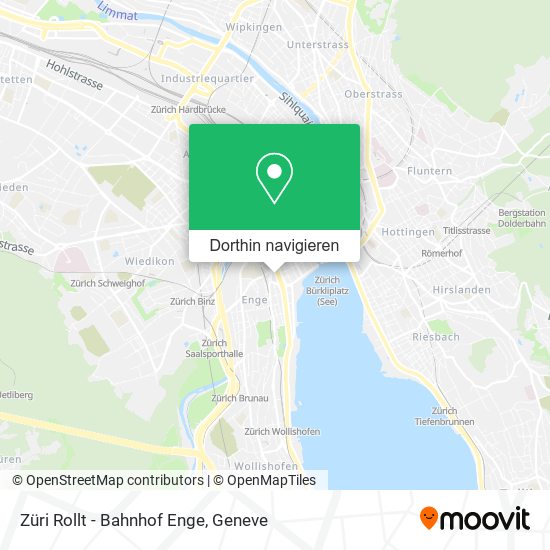 Züri Rollt - Bahnhof Enge Karte