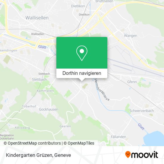 Kindergarten Grüzen Karte