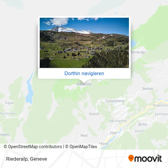 Riederalp Karte