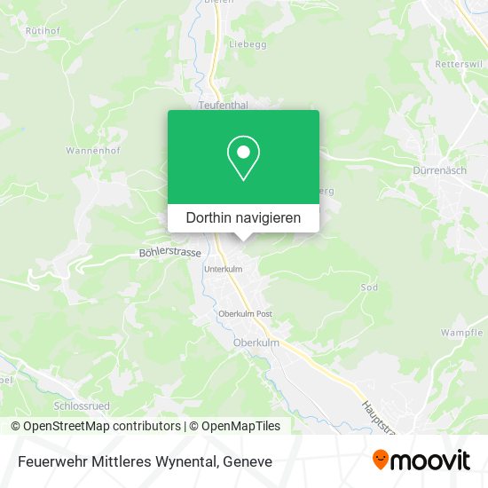 Feuerwehr Mittleres Wynental Karte