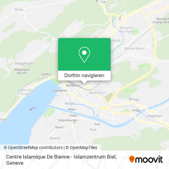 Centre Islamique De Bienne - Islamzentrum Biel Karte