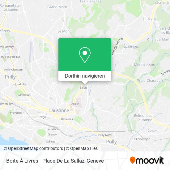 Boite À Livres - Place De La Sallaz Karte