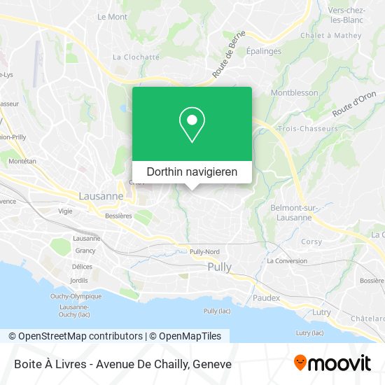 Boite À Livres - Avenue De Chailly Karte