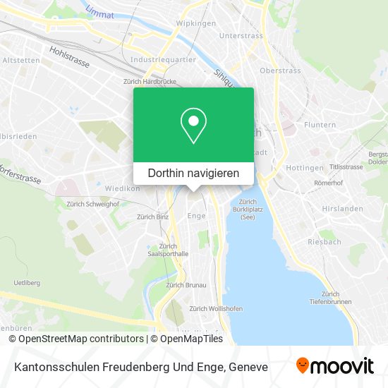 Kantonsschulen Freudenberg Und Enge Karte